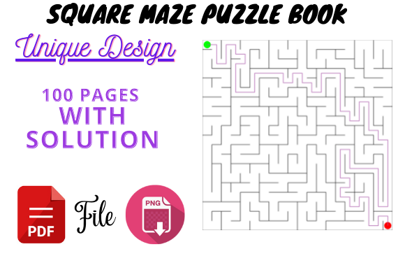 Creating Engaging Content with a Square Maze Puzzle Book Interior for KDP