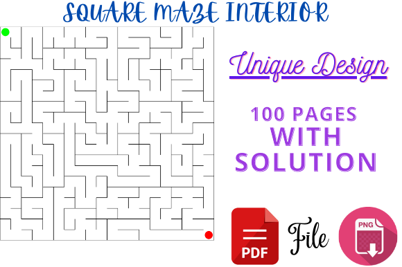 Explore KDP 50 Maze Puzzles Activity Book