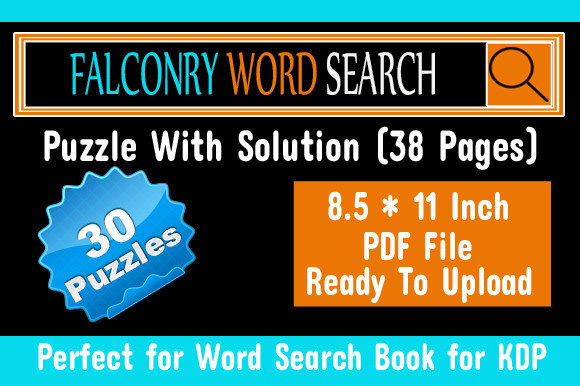Falconry Word Search Puzzle for KDP: A Versatile Tool for Creative and Educational Projects