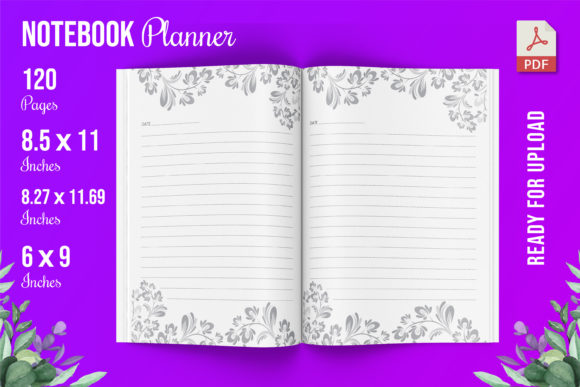 Floral Journal Notebook KDP Interior: Elevating Low-Content Publishing with Professional Design Assets