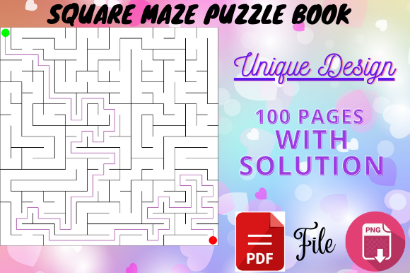 Square Maze Puzzle Books: Engage and Entertain