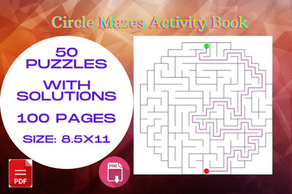 Streamlining Your Amazon KDP Business with 50 Circle Mazes for KDP Activity