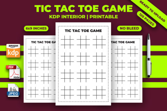 Tic Tac Toe Game KDP Interior: A Comprehensive Guide for Publishers