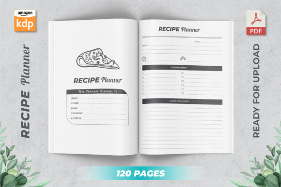 Unlock Your Creativity with the KDP Interior Recipe Planner Editable