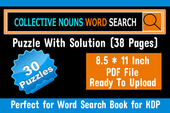 Unlocking Creativity and Engagement with Collective Nouns Word Search Puzzle KDP
