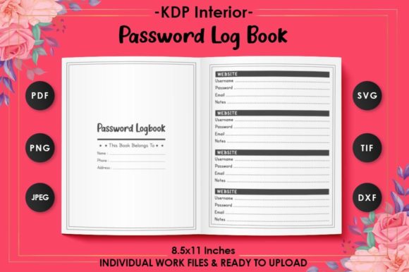 Website Password Logbook - KDP Interior: A Comprehensive Guide to Secure and Organized Password Management